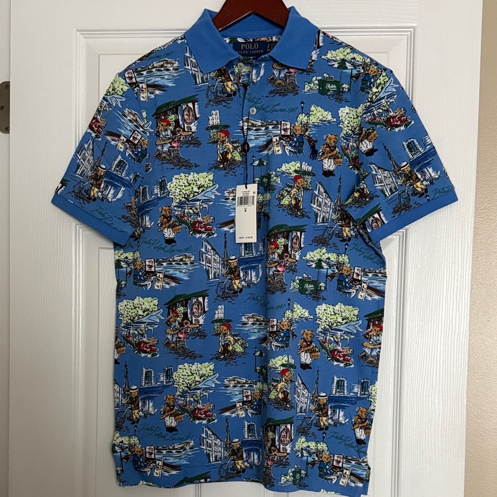 Polo by Ralph Lauren Multicolor Graphic Men's Polo Shirt